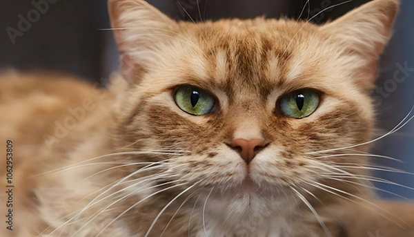 Obraz portrait of a cat, generative ai	