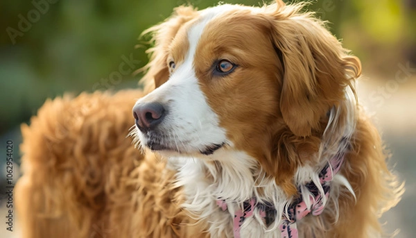 Obraz golden retriever portrait, generative ai	
