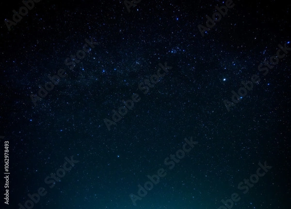 Fototapeta 満天の星空 - 無数の星がきらめく夜空、冬のオリオン座