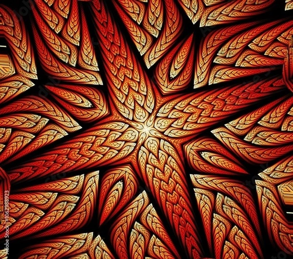 Obraz Computer generated abstract colorful fractal artwork