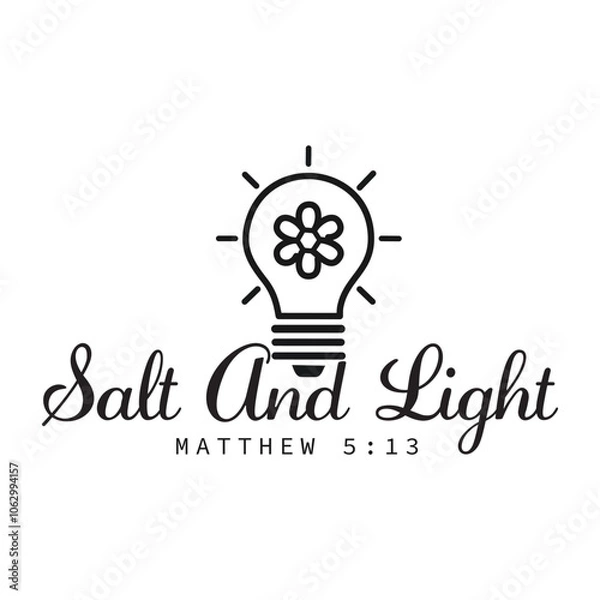 Fototapeta Biblical Phrase, Christian typography for banner, poster, photo overlay, apparel design