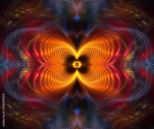 Obraz Computer generated abstract colorful fractal artwork