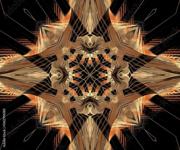 Obraz Computer generated abstract colorful fractal artwork