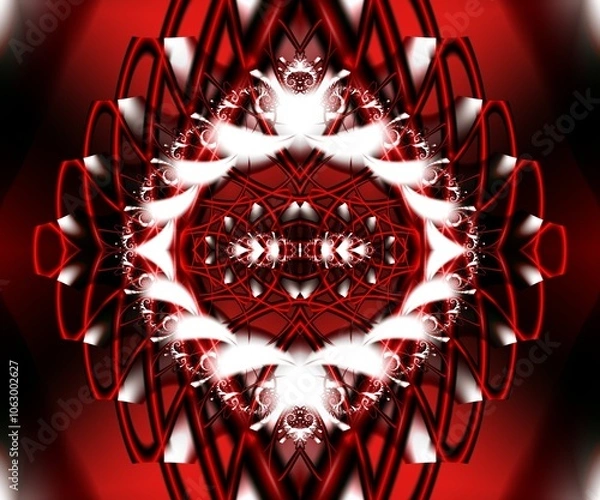 Obraz Computer generated abstract colorful fractal artwork