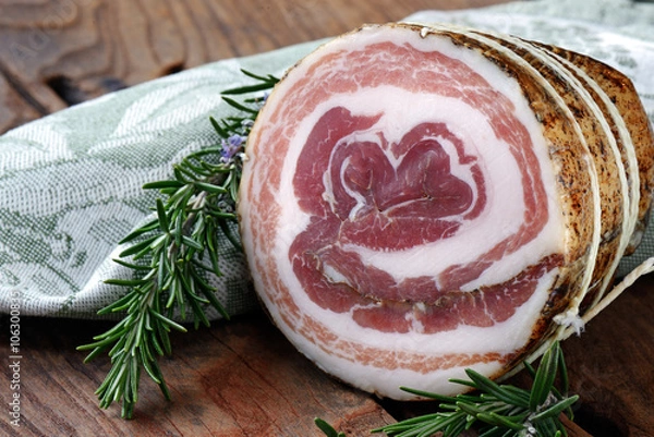 Obraz pancetta arrotolata
