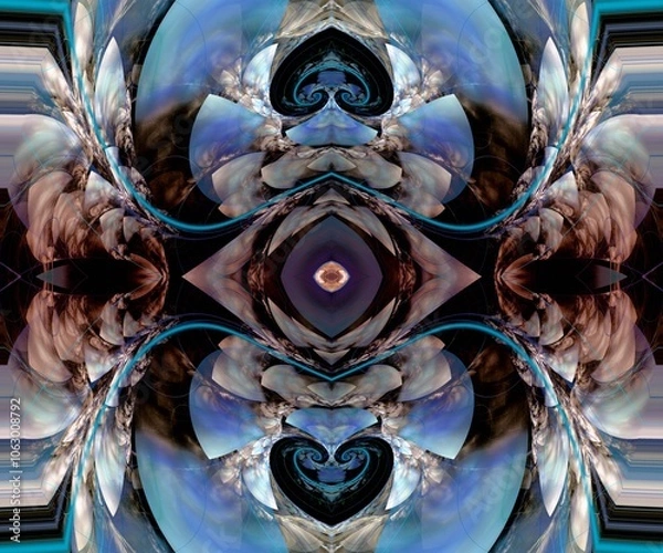 Obraz Computer generated abstract colorful fractal artwork