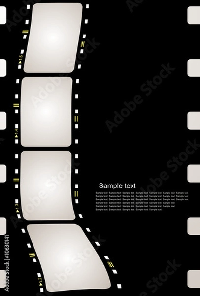 Fototapeta Film frame with space for your text or image - Vector
