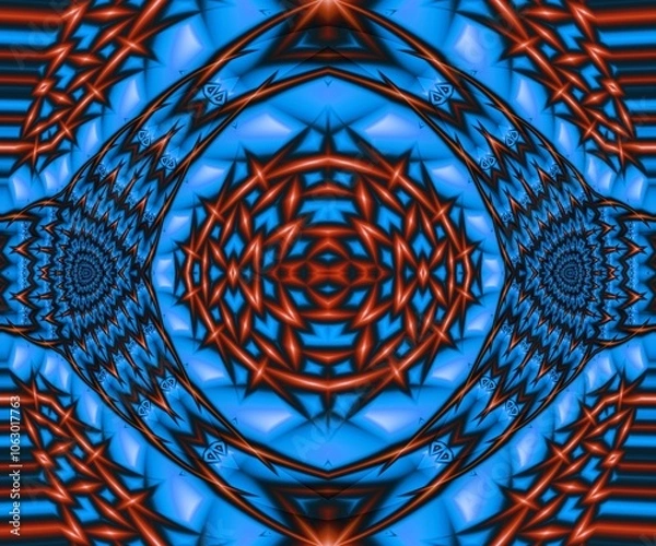 Obraz Computer generated abstract colorful fractal artwork