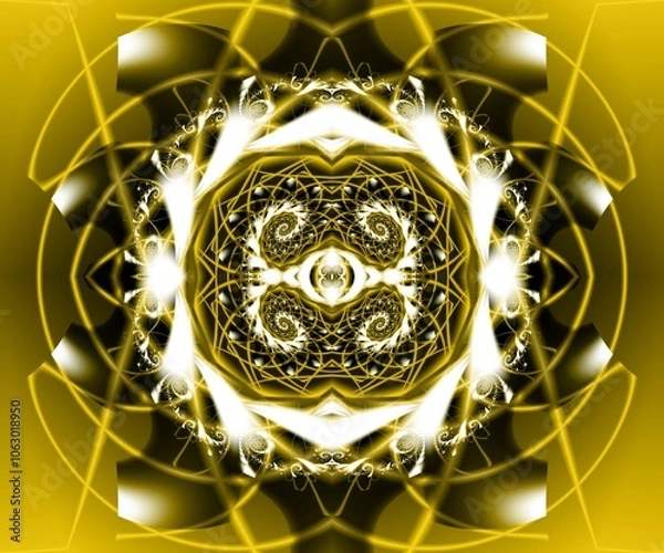 Obraz Computer generated abstract colorful fractal artwork