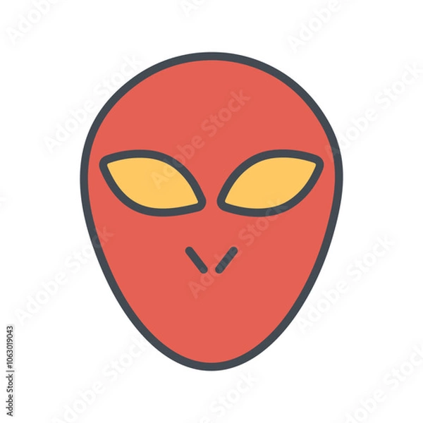 Obraz Alien Vector Icon