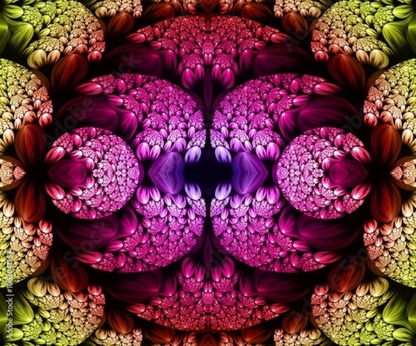 Obraz Computer generated abstract colorful fractal artwork