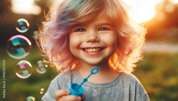 Obraz 아이와 비누방울