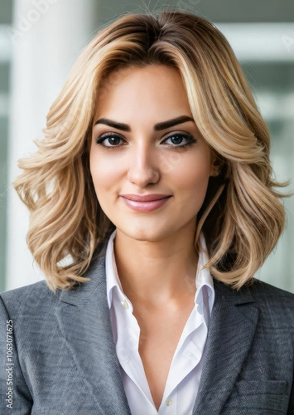 Obraz Strength and Vision: Portrait of a Successful Businesswoman
