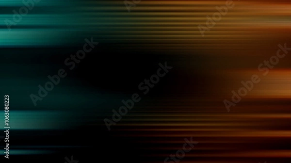 Fototapeta Gradient Abstract Art Background with Warm Horizontal Lines，Colorful Abstract Blurred Light Effects