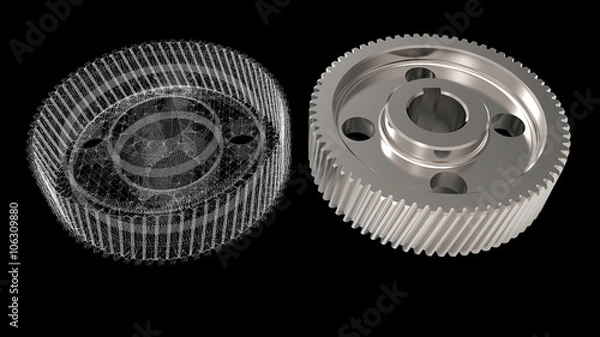 Fototapeta design 3D objects