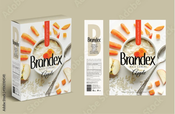 Fototapeta Rice Cereal packaging design - eps 
