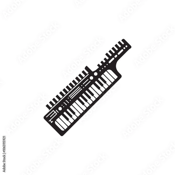 Fototapeta Keytar Silhouette - Illustration Of Keytar - Keytar Vector