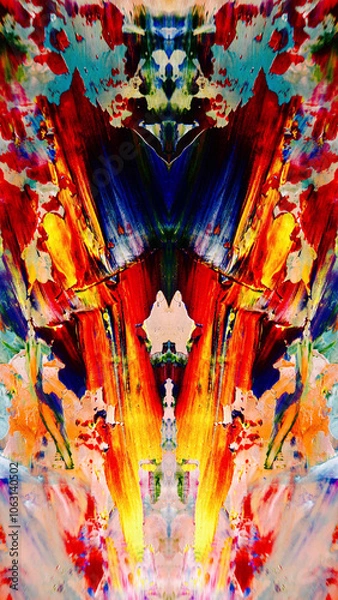 Fototapeta Abstract art background . Hand painting artwork . Canvas . 