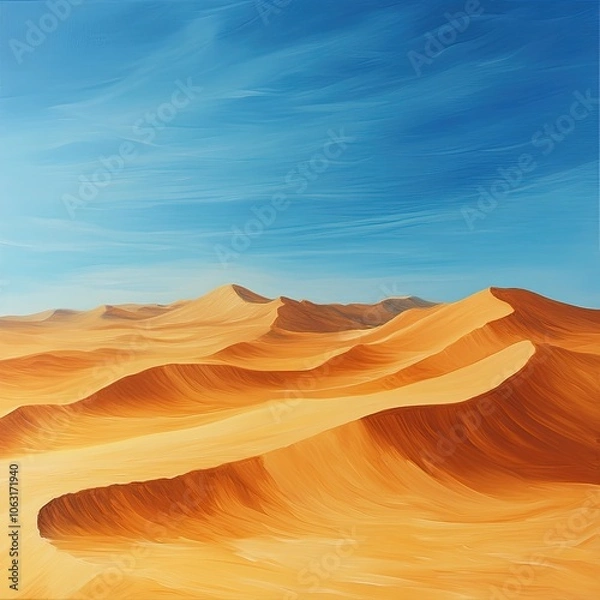 Obraz Desert landscapes with sand dunes