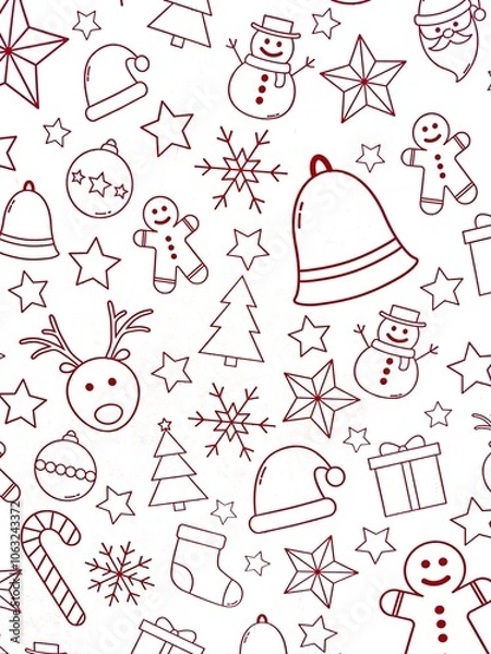 Obraz christmas pattern