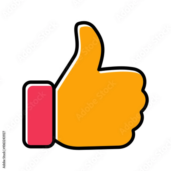 Fototapeta Thumbs Up Vector Icon