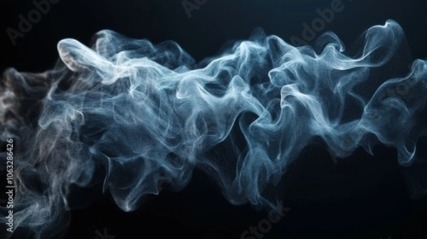 Fototapeta Smoke Dispersion Effect With Generative AI