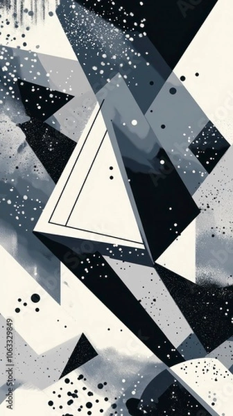 Fototapeta abstract pattern with very modern and contemporary aesthetics featuring a minimalist geometric composition