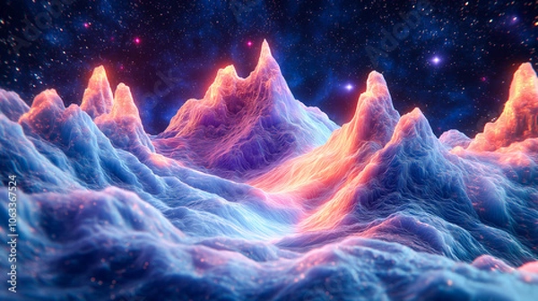 Fototapeta Digital Network Visualization