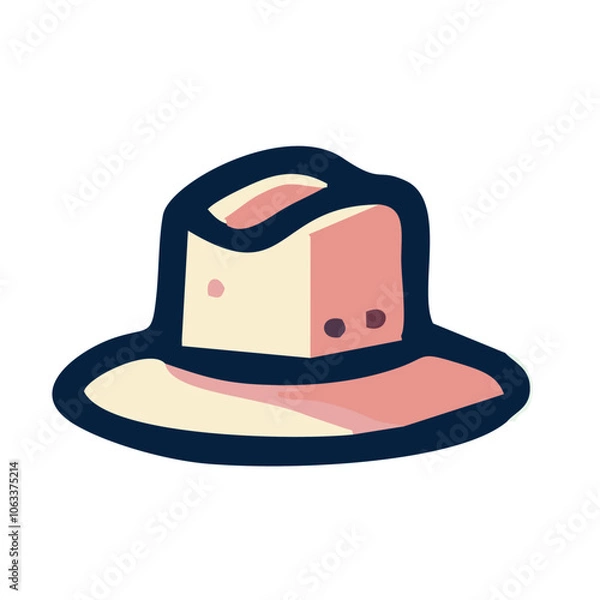 Obraz Simple Hat Illustration - Transparent Background