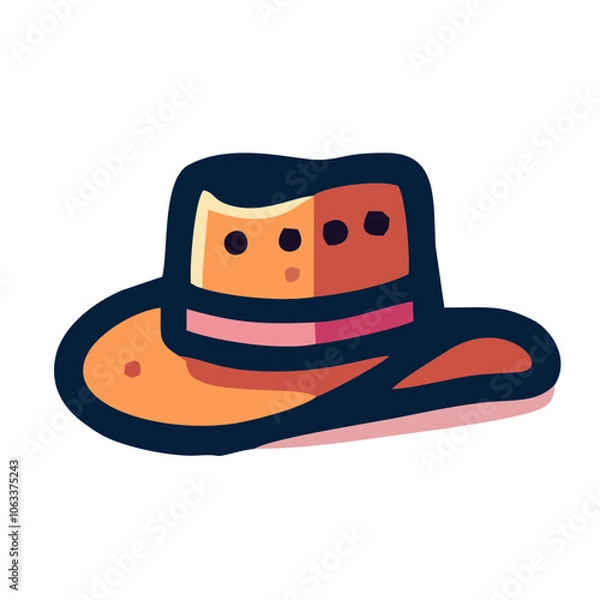Obraz Simple Hat Illustration - Transparent Background