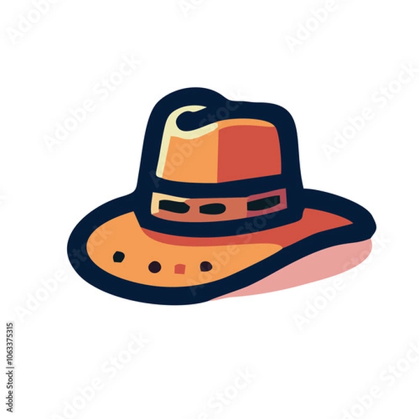 Obraz Simple Hat Illustration - Transparent Background