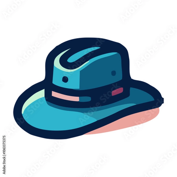 Obraz Simple Hat Illustration - Transparent Background