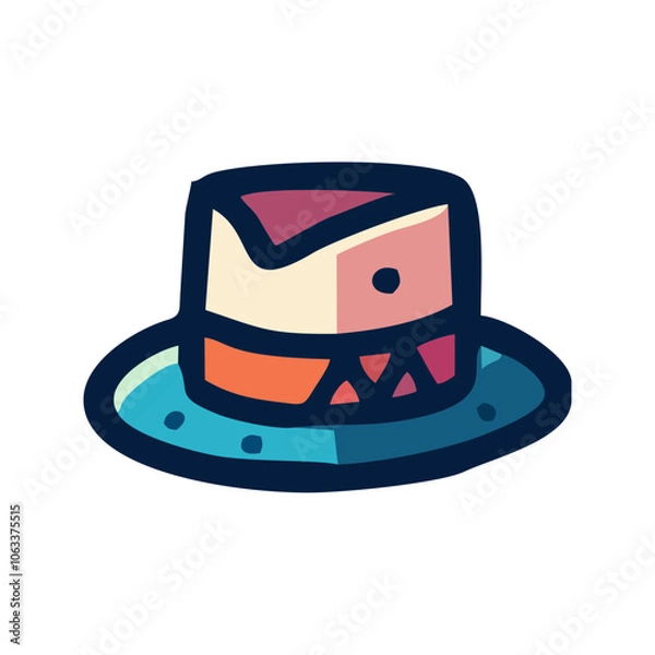 Obraz Simple Hat Illustration - Transparent Background