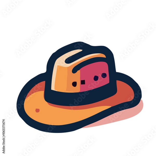 Obraz Simple Hat Illustration - Transparent Background