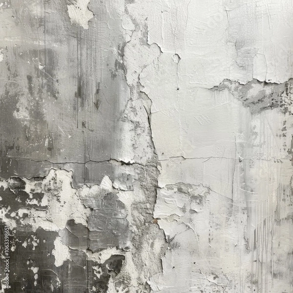 Fototapeta Monochrome texture background with white and gray color. Grunge old wall texture, concrete cement background.