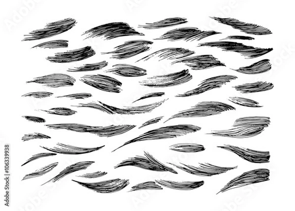 Obraz Stock vector hand drawn abstract animal skin imitation print pat
