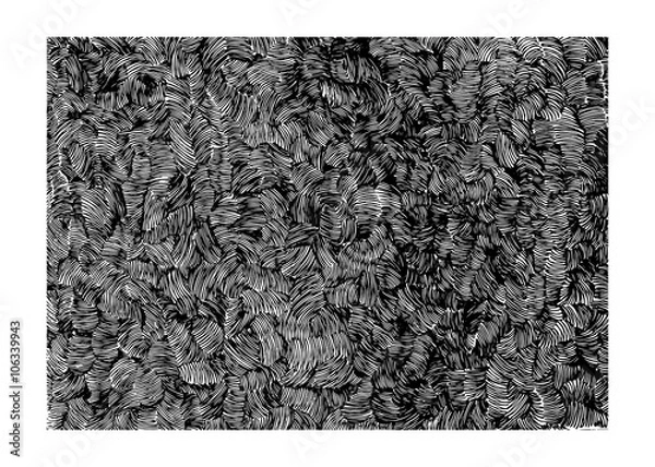 Obraz Stock vector hand drawn abstract animal skin imitation print pat