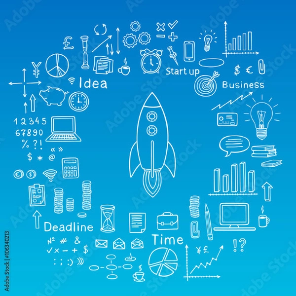 Fototapeta Business icon set