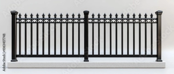Obraz Enhance your property with stylish aluminum fencing