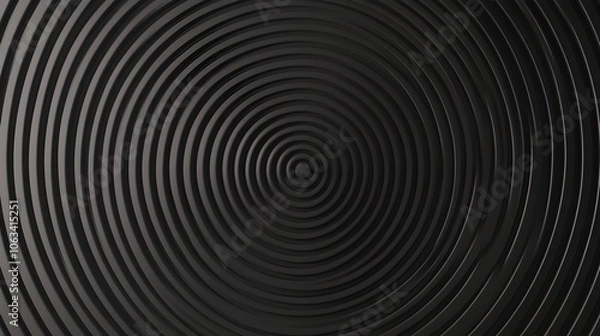 Fototapeta Mesmerizing Concentric Circle Pattern Monochrome Loading Background