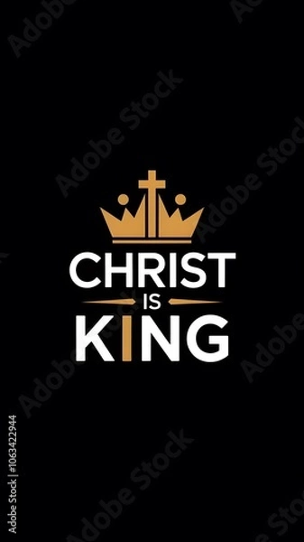 Obraz Christ is king text design
