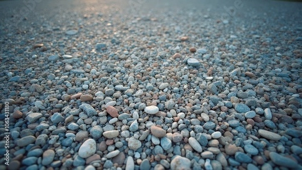 Fototapeta Pebbles on the road