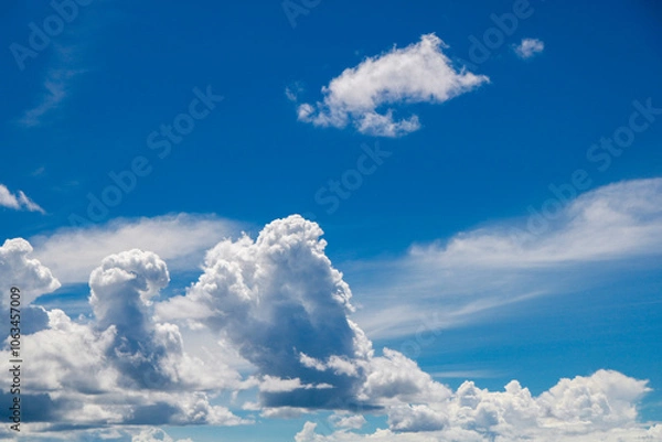 Fototapeta blue sky with clouds