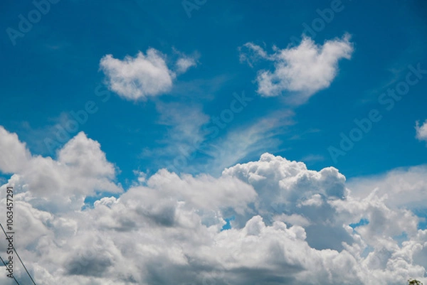 Fototapeta blue sky and clouds