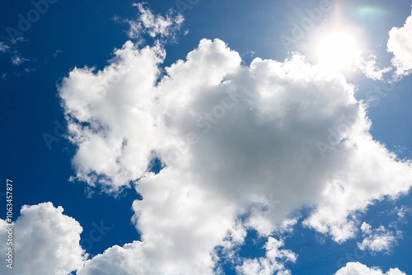 Fototapeta blue sky with clouds