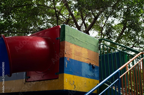 Fototapeta playground in the park