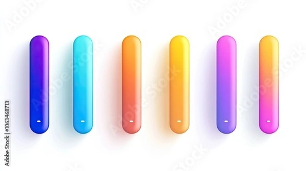 Fototapeta Colorful Gradient Shapes for Creative Design Projects