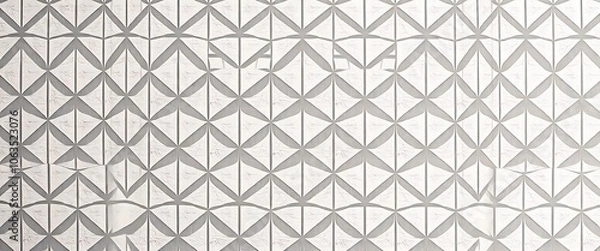 Fototapeta  Subtle, geometric pattern wallpaper, wall.