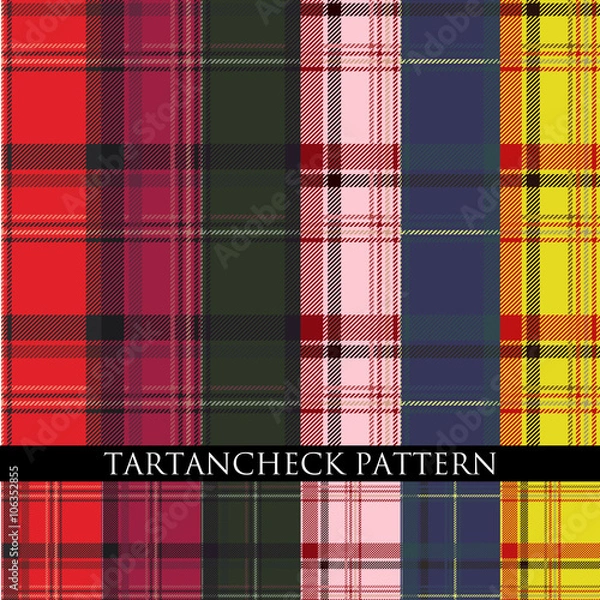 Obraz タータンチェック パターン