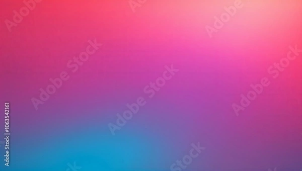 Fototapeta Flat gradient from hot pink to electric blue with subtle fade. Created with generative AI technology